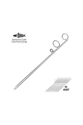 Olta Kamış Ayağı - Paslanmaz Çelik - Fishack - Galvaniz Kaplamalı - 10'lu
