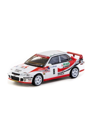 Tarmac Works 1/64 Mitsubishi Lancer Evolution Rallye Monte-carlo 1993 8 - Global64 Çok Renkli