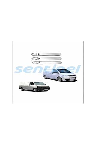 Vw Transporter T7 Krom Kapı Kolu 3 Kapı Paslanmaz Çelik 6 Parça N11.8715
