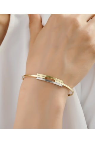 2 Sıra Kaburga Altın Kelepçe Bilezik