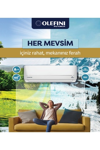 Olefini Hitech OLE-12 DCM A++ 12000 BTU Inverter Duvar Tipi Klima