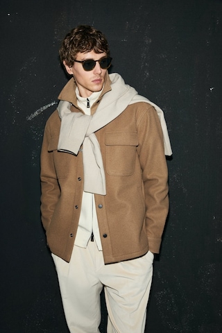 Lufian Örme Erkek Ceket 112120261 Camel