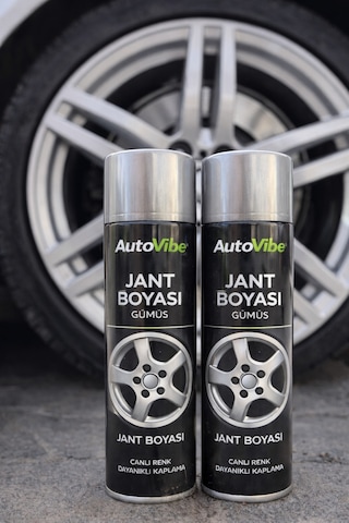 Özel Üretim Gümüş Jant Yenileme Seti 3aşamalı Astar+2jantboyası+vernik+keçe Profesyonel Boya Kit