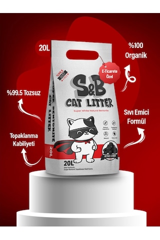 Friends S&B Super Bentonite Aktif Karbon Topaklaşan Kedi Kumu 20 L