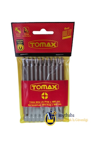 Tomax Ph2 X 100 Mm Bits Uç 10 Adet