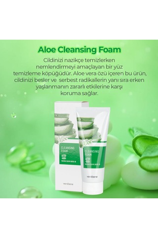 Verobene Cleansing Foam Aloe Vera Özlü Yüz Temizleme Köpüğü 150 ML