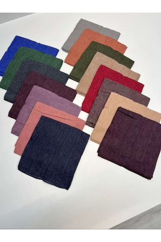 Bilmar Viskon Pamuklu Eşarp 95 X 95 Cm X 5 Adet Çok Renkli
