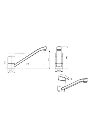 Vera Eviye Bataryası Döner Boru Krom