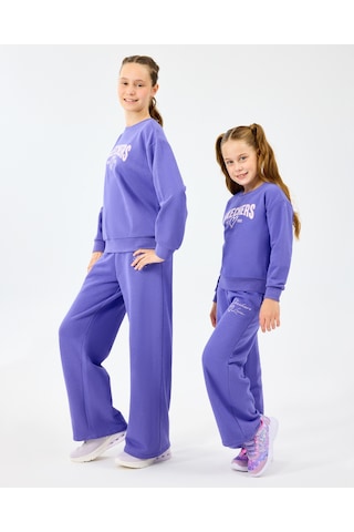 Skechers G Lw Fleece Sweatpant Büyük Kız Çocuk Mor Eşofman Altı Sk2520004-3996 Mor
