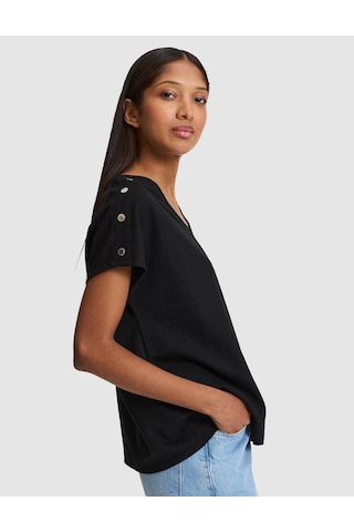 Pierre Cardin Kadın Siyah Tişört 50323604-vr046