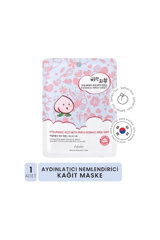 Hyalüronik Asit Ve Şeftali Ile Nemlendirici Kağıt Maske Mask