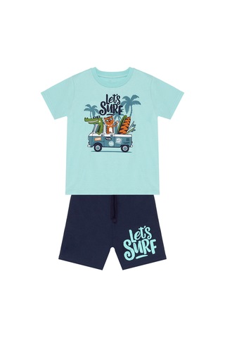 Let's Surf Erkek Çocuk T-shirt Şort Takım