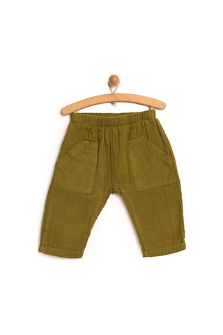 HelloBaby Basic Müslin Pantolon Erkek Bebek 24yhlbepnt014 Koyuyesil 24YHLBEPNT014_KoyuYesil Koyu Yeşil