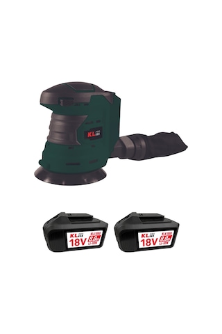 Klpro Klez18-80 18V/8.0Ah. 125MM Çift Akülü Şarjlı Eksantrik Zımpara