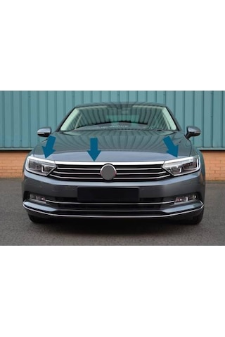Vw Passat B8 B8.5 Uyumlu Krom Far Kaşı 3 Prç.2015-2021 Arası N11.1997