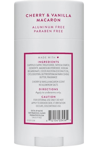 Native Cherry & Vanilla Macaron Alüminyumsuz Stick Deodorant 75gr