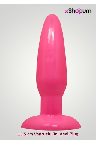 xShopum 13,5 Cm Vantuzlu Jel Anal Plug
