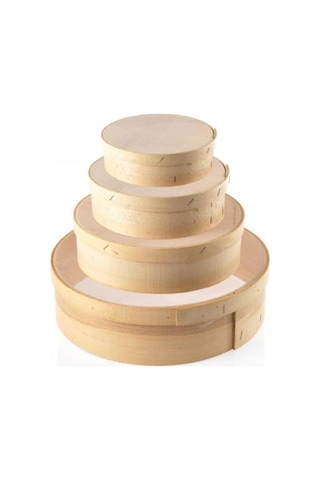 Ahşap Un Eleği Elek 4 Parça Kahverengi