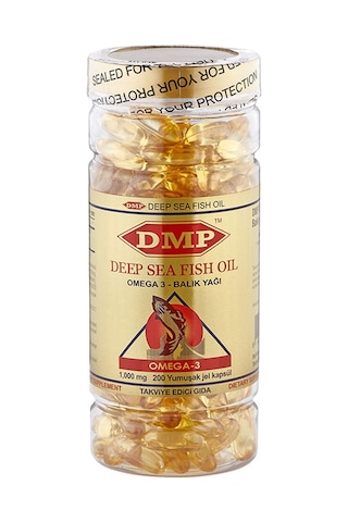 Dmp Omega 3 Balık Yağı 1000 Mg 200 Softgel Hap Kutusu