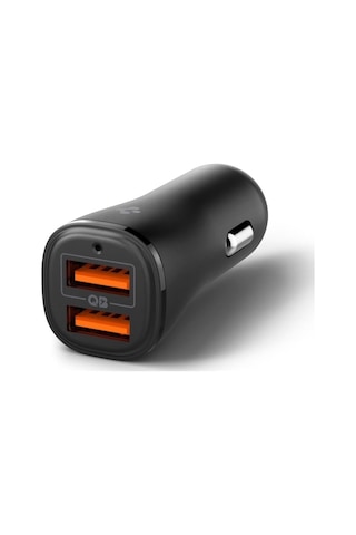 30w Usb-a 2 Port Araç İçi Hızlı Şarj Aleti 18w + 12w Akım Korumalı Güç Adaptörü Çakmaklık İphone & Android & İpad Type-c Pd Ev302 - Acp08700