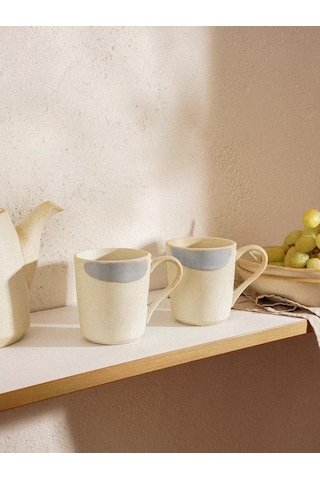 Sl Home Çay Ve Kahve Fincanları 2 Adet 400 Ml Porselen Hediye 216990431 Bej