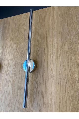 60 Cm Çubuk Aplik Gizli Işık Aplik 3000k Sarı Işık Elektrik Bağlantısı Gerektirir Dekoratif Led Aplik Gümüş