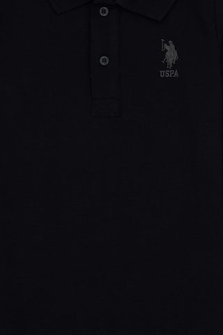 U.S. Polo Assn. Erkek Çocuk Siyah Basic Polo Yaka Sweatshirt 50307821-VR046
