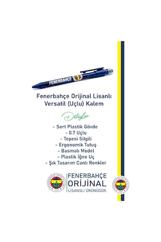 Fenerbahçe Lisanslı Versatil Uçlu Kalem 0.7 Ahşap Kutulu