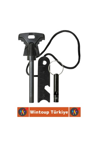 Dayanıklı Outdoor Kamp Piknik Ateş Acil Durum Sos Düdük Magnezyum Çakmaktaşı Özel Hayatta Kalma Kiti Çok Renkli