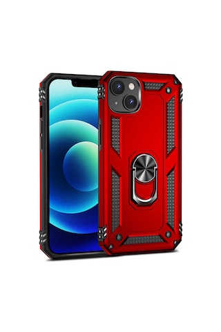 Apple Uyumlu iPhone 14 Plus Kılıf Zore Vega Kapak Kırmızı
