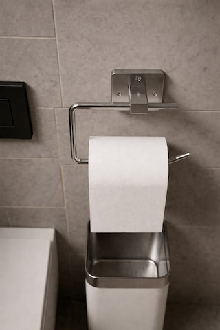 Sas Haus Yapışkanlı Krom WC Kağıtlık / Tuvalet Kağıtlık – Deliksiz Montaj, Ergonomik Tasarım KS-001