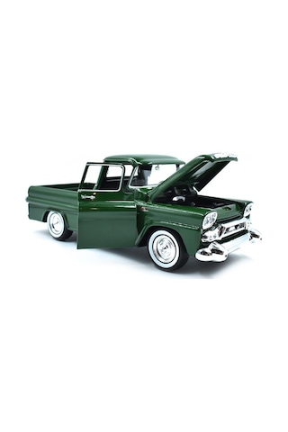 Motor Max Koleksiyon 1 / 24 Ölçek 1958 Gmc 100 Pickup Model Metal Araba Yeşil