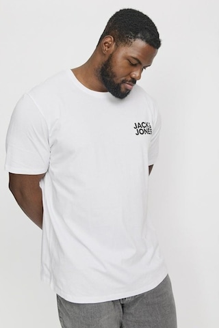 Jack & Jones Erkek T Shirt 12158505 Beyaz-siyah Beyaz-siyah