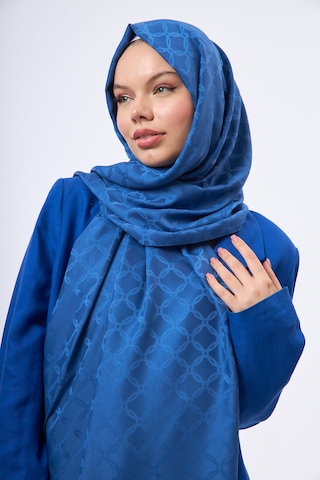 Mirsoy Scarf Lina Modern Desen Şal Mavi