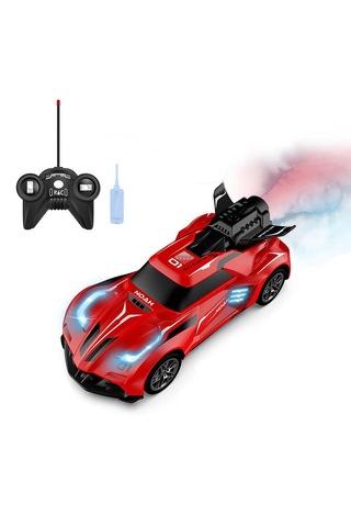 Bn56 Uzaktan Kumandalı Şarjlı Duman Atan Oyuncak Araba 18 Cm Kırm