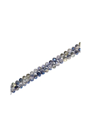 6 Mm Indigo Kristal Cam Boncuk 1 Dizi - 80-85 Adet