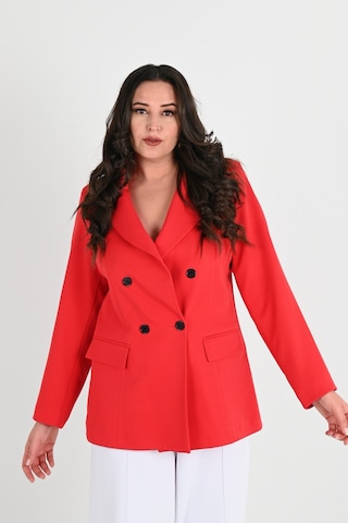 Kadın Astarlı Büyük Beden Blazer Ceket 0101-1 001