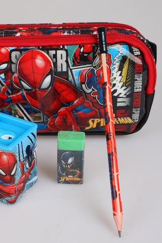 X Dekomus Lisanslı Spiderman Gamevers Collection Spiderman Kalem Çantası,2 Kurşun Kalem,silgi Ve Kalemtraş Altın