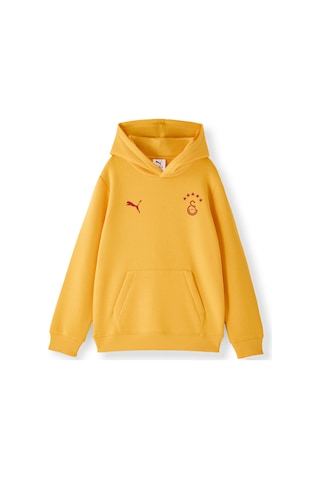 Gsstore Galatasaray Puma Çocuk Kapüşonlu Sweatshirt 78291425 Sarı