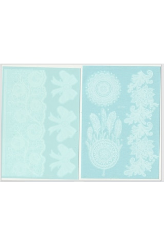 Enhavalı Beyaz Kına Gelin Dövmesi Model6