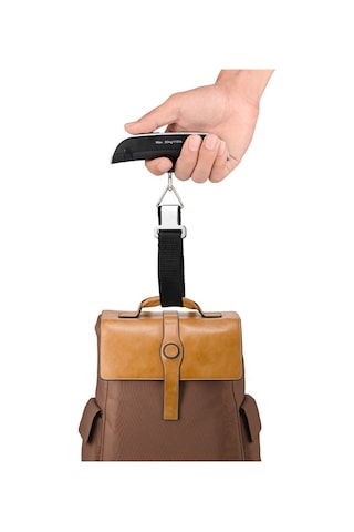 Dijital Işıklı Elektronik Askılı El Bagaj Tartısı Bavul  Kantarı