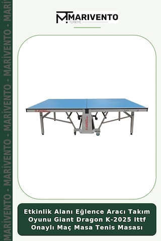 Etkinlik Alanı Eğlence Aracı Takım Oyunu Giant Dragon K-2025 Ittf Onaylı Maç Masa Tenis Masası