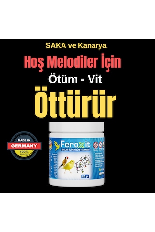 Feroxit Ötüş Vitamini Kanarya , Saka ,bülbül Ve Finch 20 Gr Feroxit Ötüş Vitamini Kanarya , Saka ,bülbül Ve Finch 20 Gr