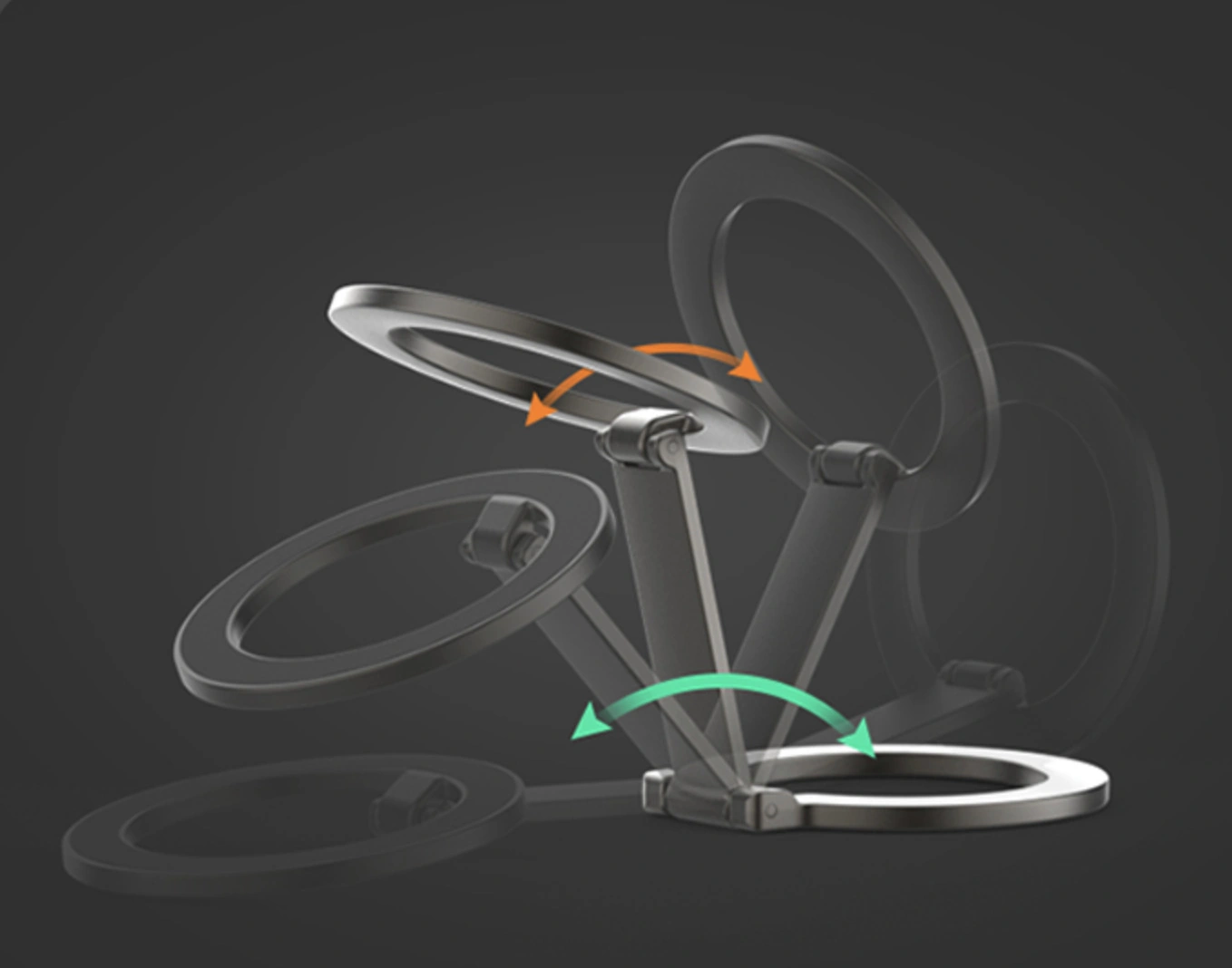 Mini Çok Güçlü Katlanır Telefon Tutucu Araç Masa Araba Yer Kaplamayan Magsafe Tüm Telefonlara Uyumlu