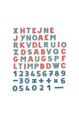 Smoby Manyetik Harfler Ve Sayılar 430108 Çok Renkli