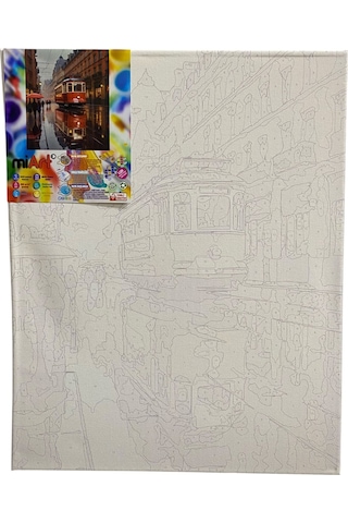 Miart Sayılarla Boyama Seti Taksim 30x40 Cm
