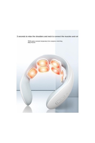 Romeo Mora Akıllı Servikal Omurga Mikro Akım Nabız Isıtma Boyun Koruyucusu 6w6bzx Beyaz