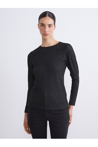 Lcw Everyday Siyah Bisiklet Yaka Kadın Body