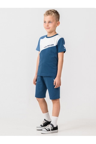 U.S. Polo Assn. Kids 4-7 Yaş Takım - Mavi Koyu İndigo