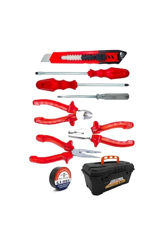 3 Lü Pense Set 3 Lü Tornavida Takımı Elektrik Bandı Falçata+takım